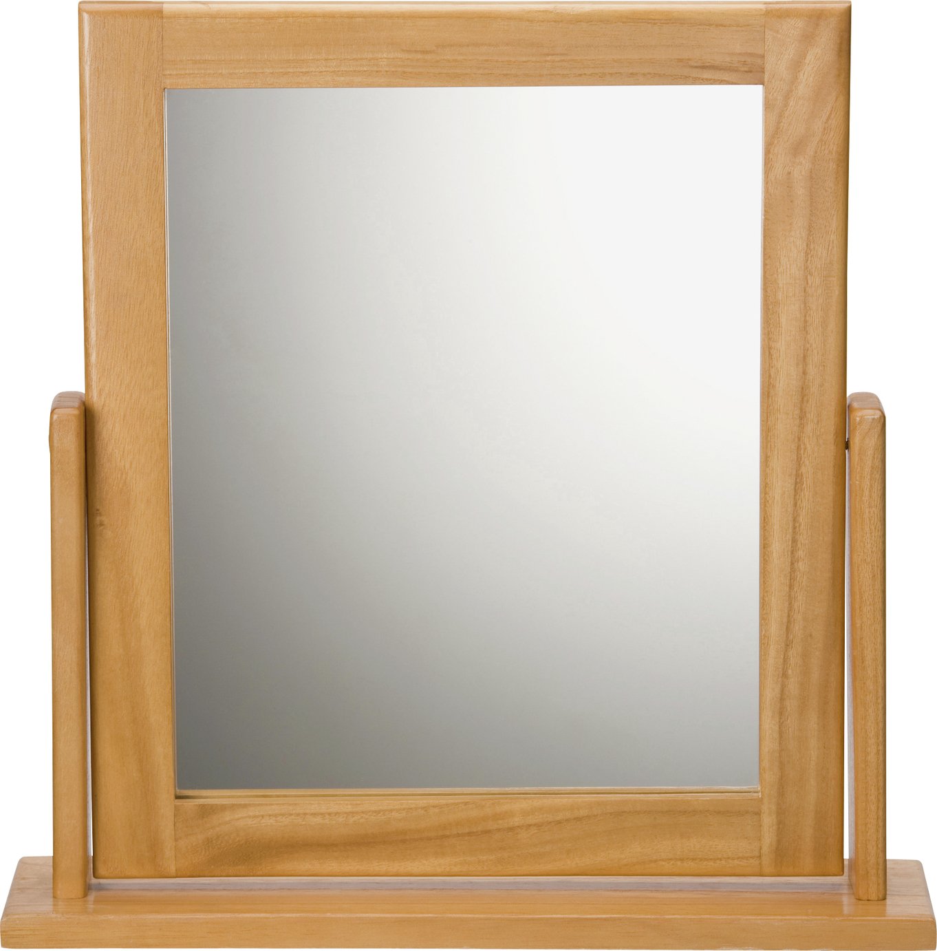 oak dressing mirror