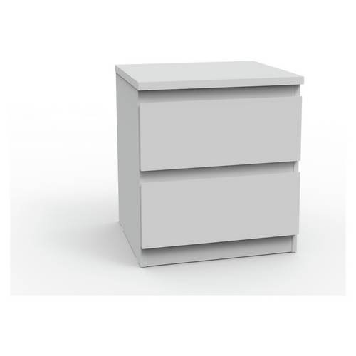 Buy Argos Home Jenson Gloss 2 Drawer Bedside Table White