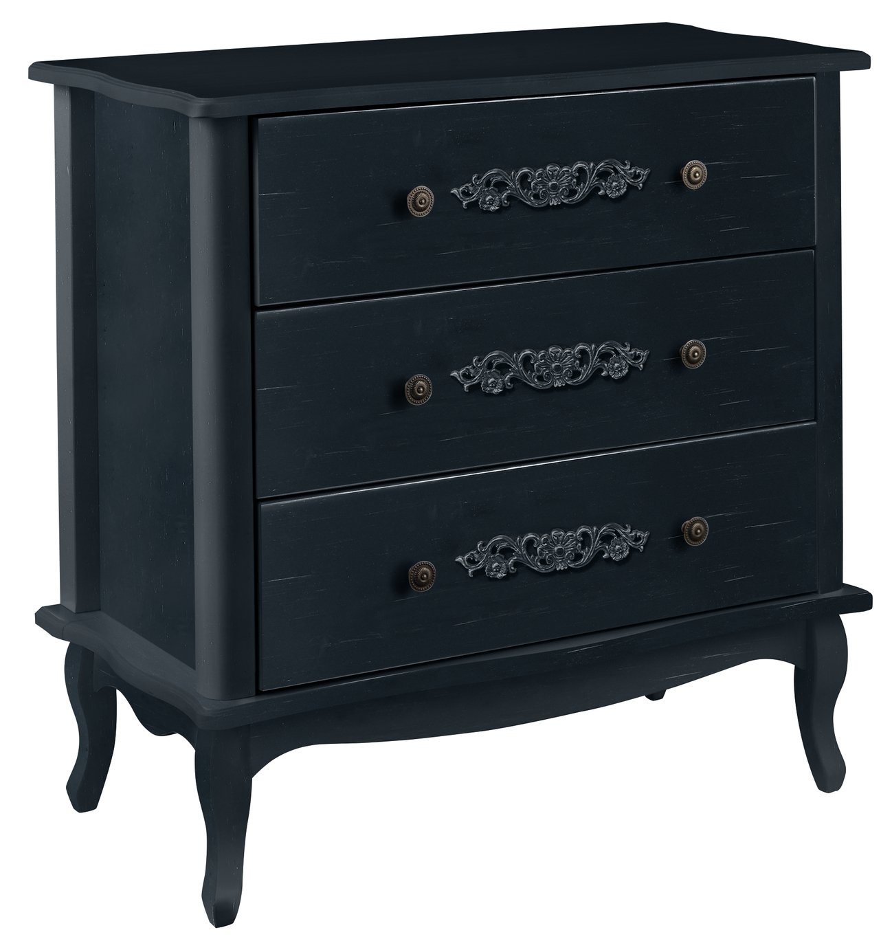 Argos Home Sophia 3 Drawer Chest - Black