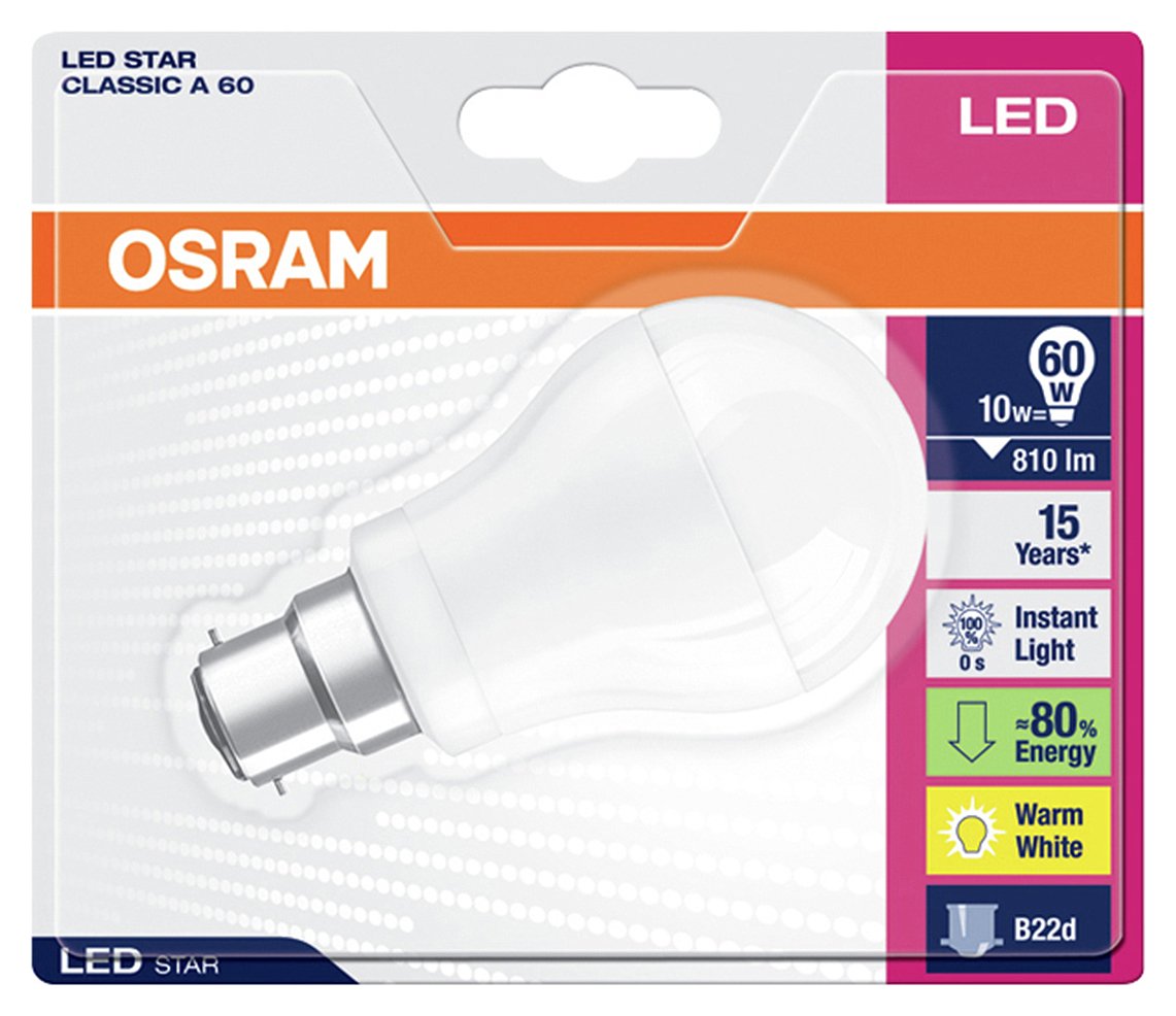Osram 60W LED Classic BC GLS Bulb review