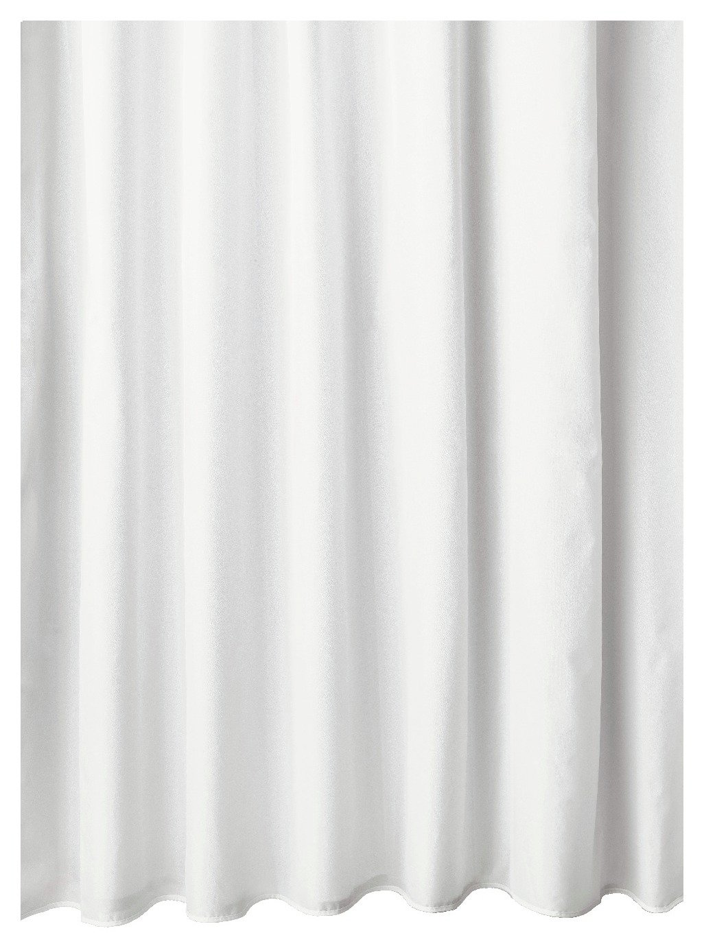 Habitat White Shower Curtain with anti-bacterial finish