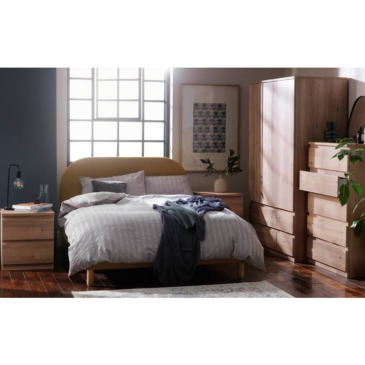 Habitat Jenson 4 Piece 3 Door Wardrobe Set - Oak Effect 0