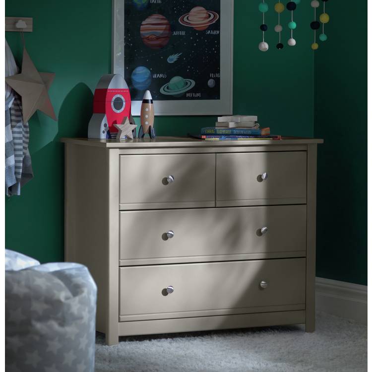 Habitat Brooklyn 4 Drawer Chest- Grey 0