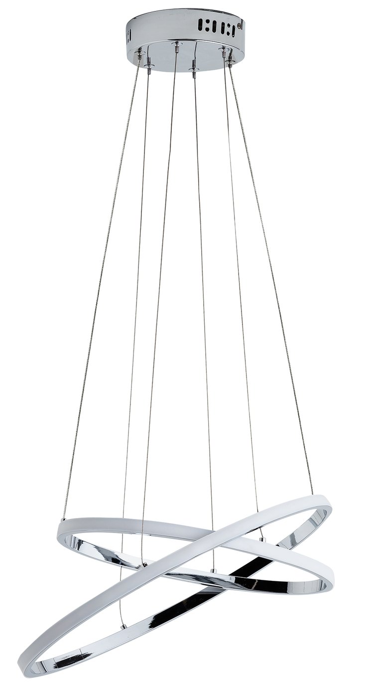 Argos Home Sireo LED Rings Elliptical Pendant Light