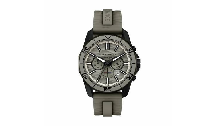Armani Exchange Men's AX1791 Grey Silicone Strap Watch