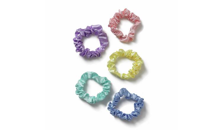 Flitzy Pastel Hair Scrunchies - Pack of 5