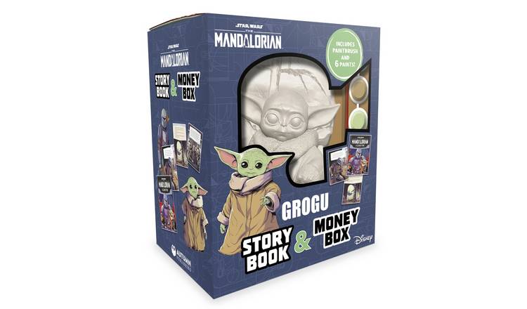 Disney Star Wars: The Mandalorian Grogu Story Book and Money Box Painting Kit