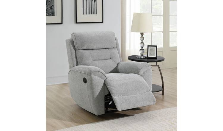 Sofa Source Huntington Fabric manual Recliner Chair - Grey