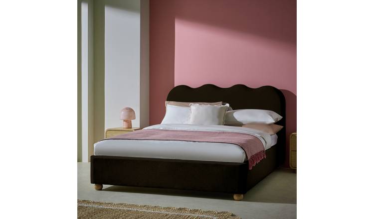 Habitat Onda End Lift Double Ottoman Bed - Green