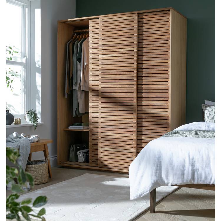 Habitat Max 3 Door Sliding Wardrobe - Oak 0