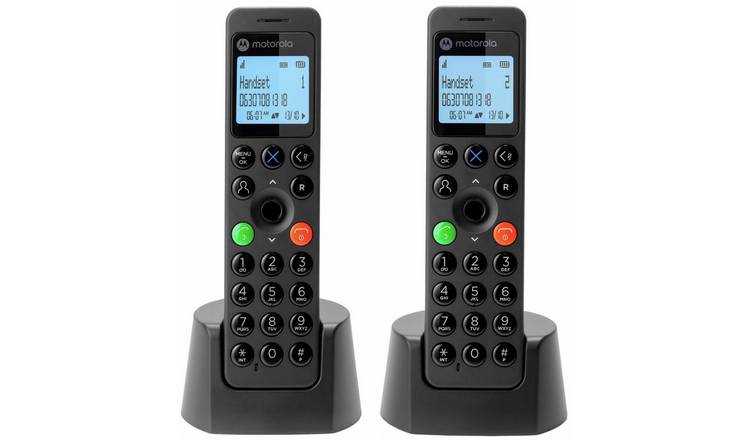 Motorola DOT212 Cordless Telephone with Answer Machine - Twin