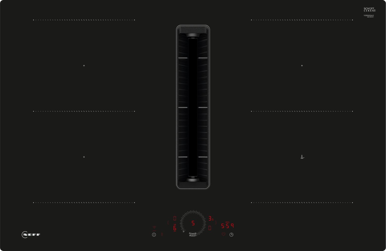 Neff N70 V58NHQ4L0 Electric Induction Hob - Black