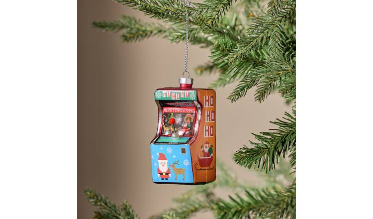 Argos Home Retro Arcade Hanging Christmas Ornament