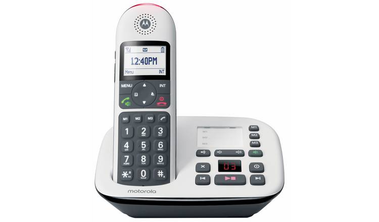 Motorola CD5011 Cordless Telephone with Answer Machine - Single