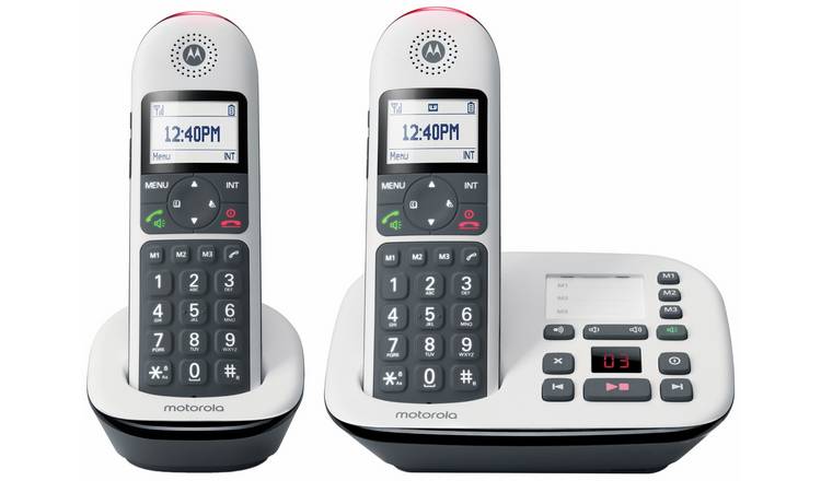 Motorola CD5012 Cordless Telephone with Answer Machine - Twin