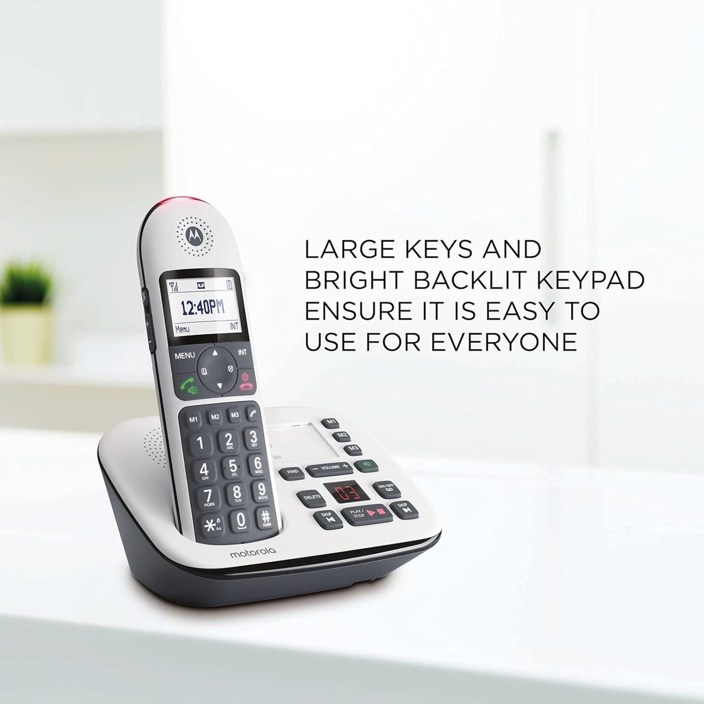 Buy Motorola CD5012 Cordless Telephone with Answer Machine - Twin