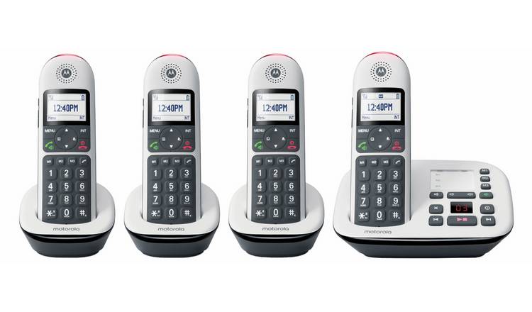 Motorola CD5014 Cordless Telephone with Answer Machine - Quad