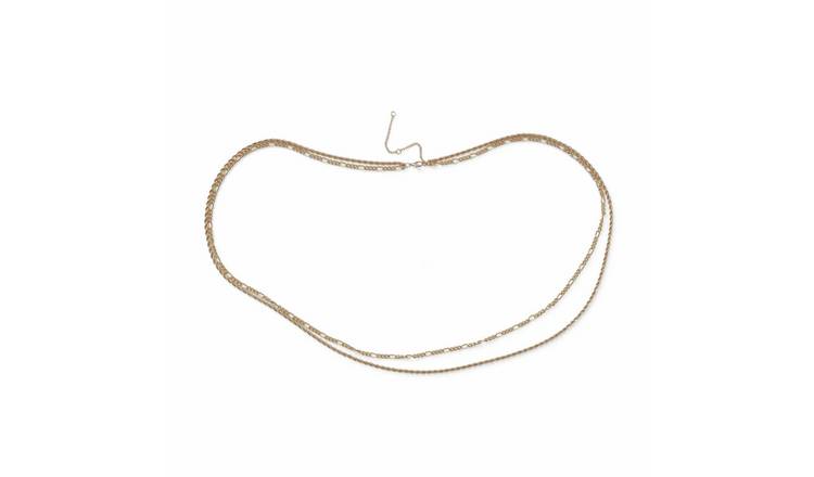 Freedom Gold Tone Multi Chain Belly Chain