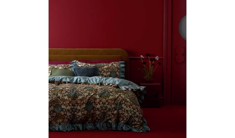 Habitat x Morris & Co. Hyacinth Cotton Reversible Bedding Set - Double