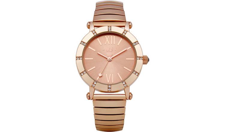 Lipsy Rose Gold Coloured Dial and Strap Bracelet Watch