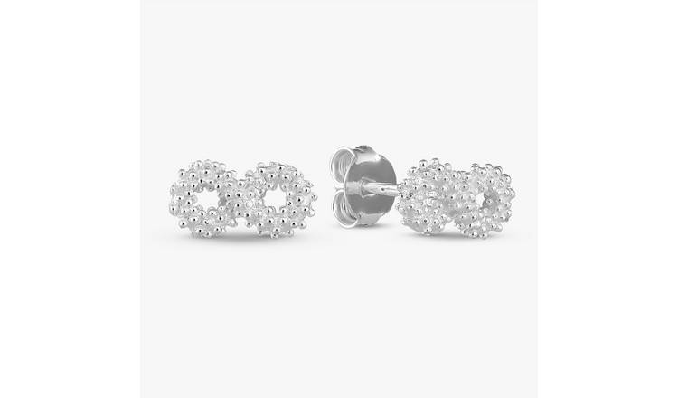 Revere Sterling Silver Infinite-shaped Small Stud Earrings