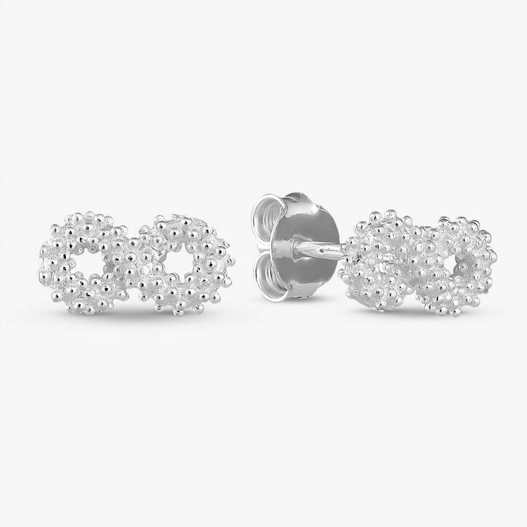 Revere Sterling Silver Infinite-shaped Small Stud Earrings 0