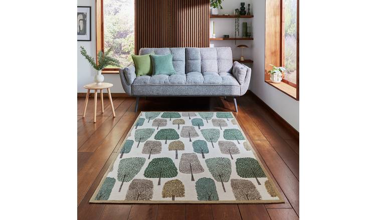 Scion Cedar Juniper Green Flatweave Rug - 152x230cm