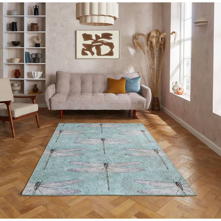 Harlequin Demoiselle Blue Flatweave Rug - 120x170cm