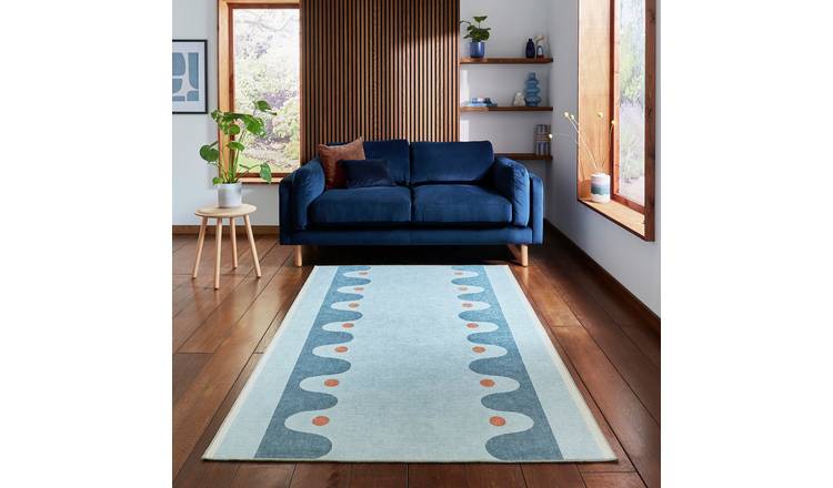 Scion Oakham Denim Flatweave Rug - 152x230cm