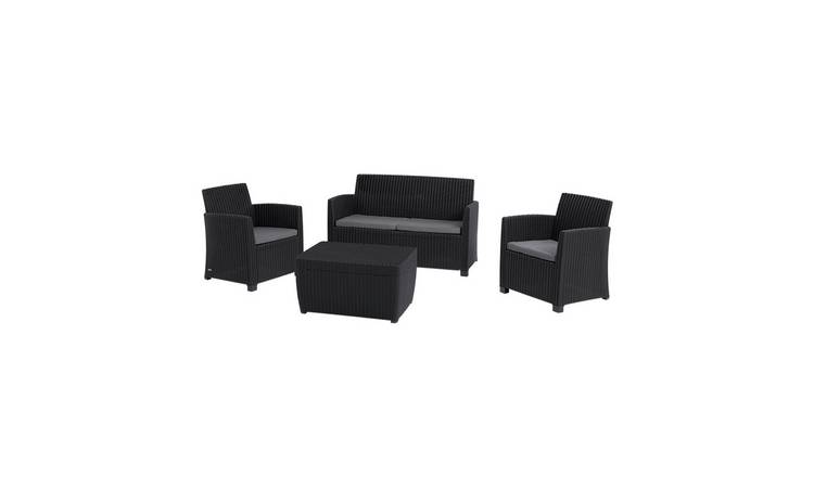 Keter 4-Seater Mia Lounge Set with Storage Table