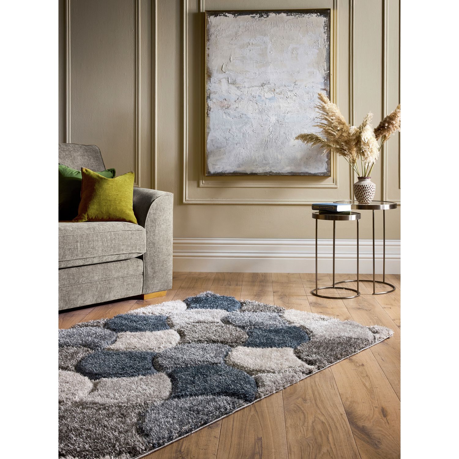 Origin 3D Scallop Short Pile Rug 120x170cm
