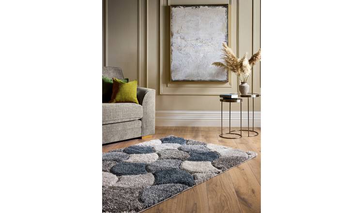 Origin 3D Scallop Short Pile Rug - 160x230cm