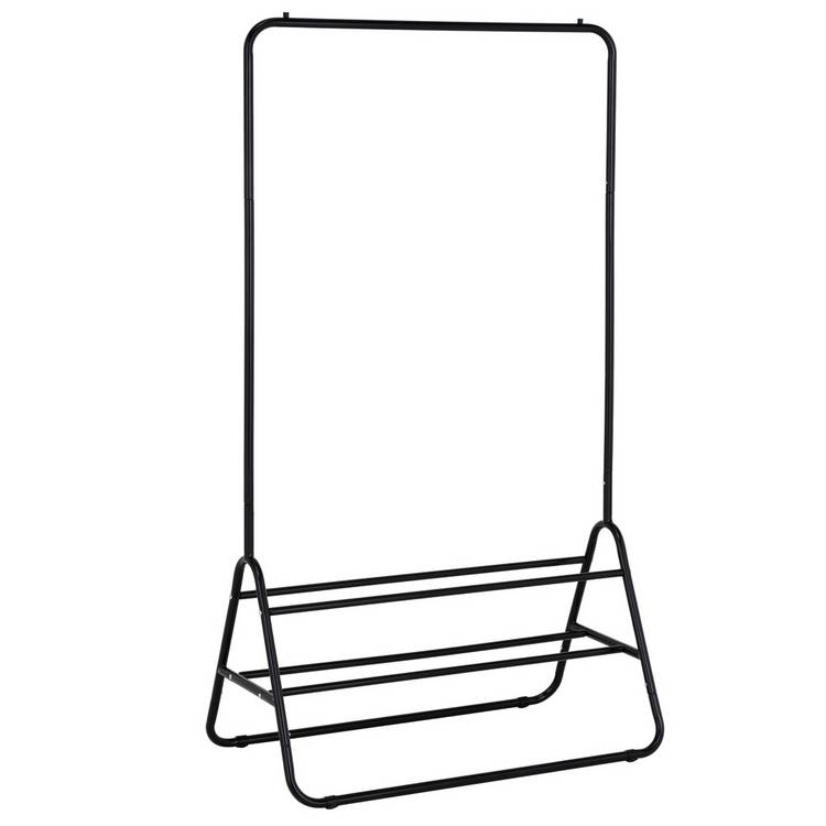 Habitat Arnie Clothes Rail with Shoe Rack - Black 0