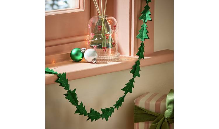 Argos Home Felt Christmas Tree Garland