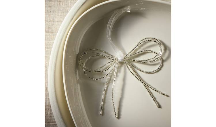 Habitat Beaded Bow Hanging Decoration