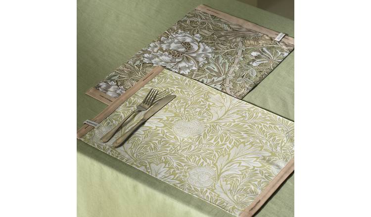 Habitat x Morris & Co Pantry Reversible Pack of 2 Fabric Placemats