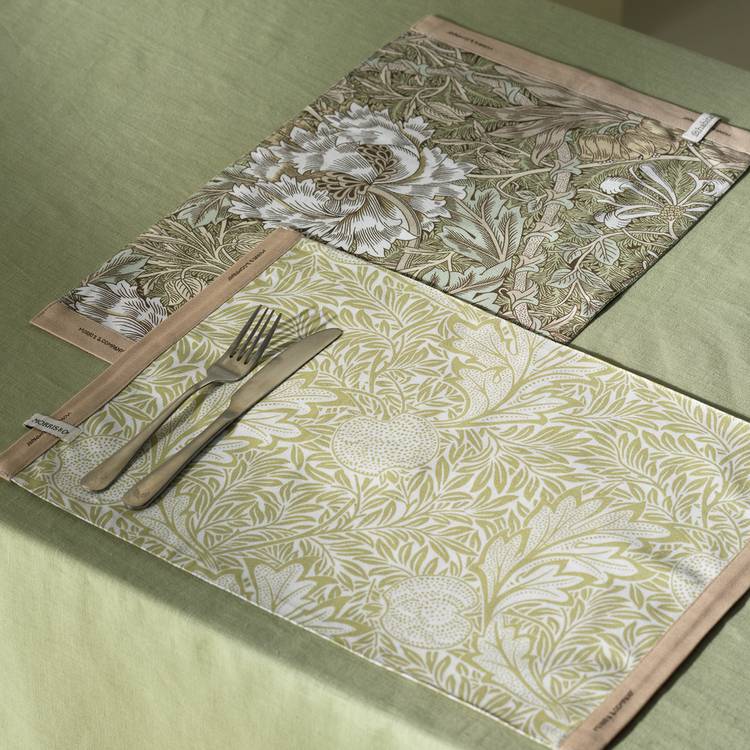 Habitat x Morris & Co Pantry Reversible Pack of 2 Fabric Placemats 0
