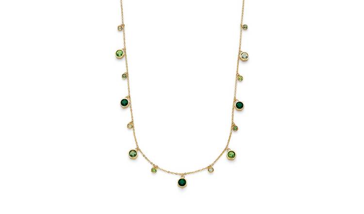 Olivia Burton Stainless Steel Gold IP Mini Droplet Necklace