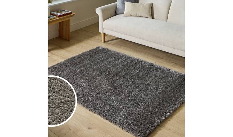Argos Home Cosy Flint Grey Rug - 160x230cm