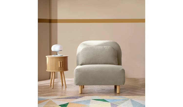Habitat Benji Single Fabric Chairbed -  Natural