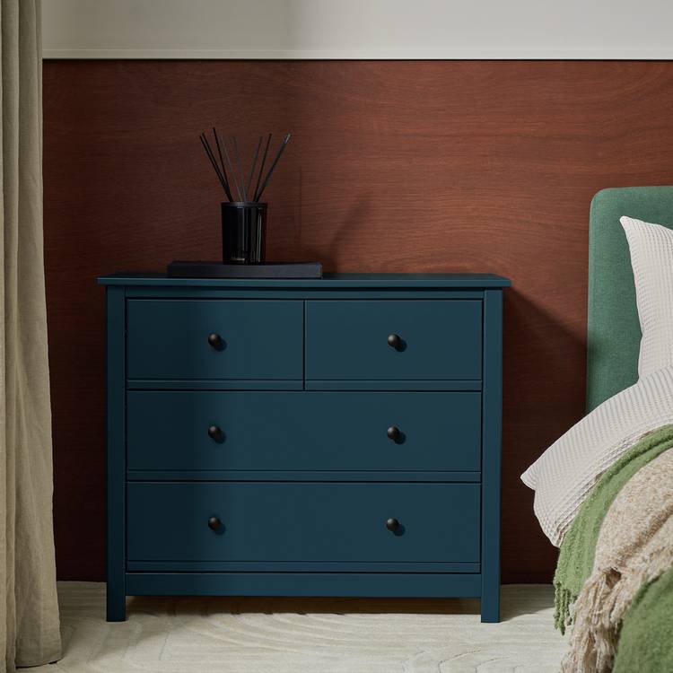 Habitat Brooklyn 4 Drawer Chest - Ink Blue 0