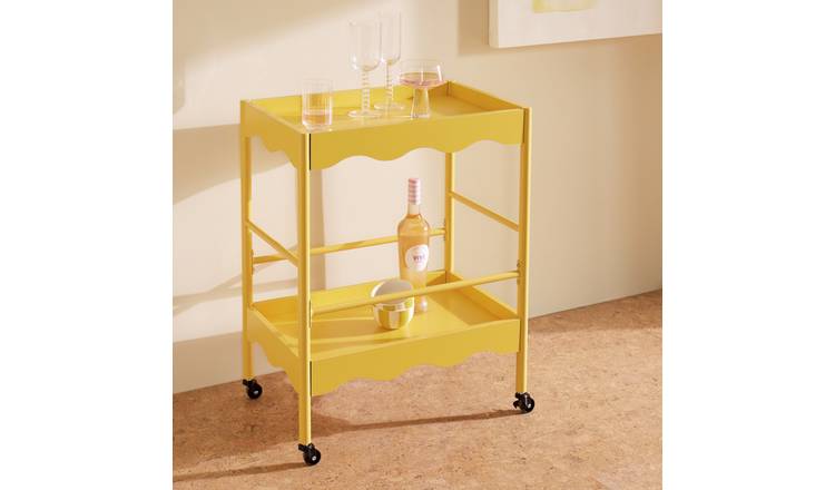 Habitat Matilda Kitchen Trolley - Yellow