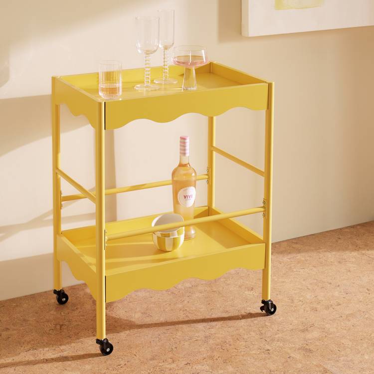 Habitat Matilda Kitchen Trolley - Yellow 0