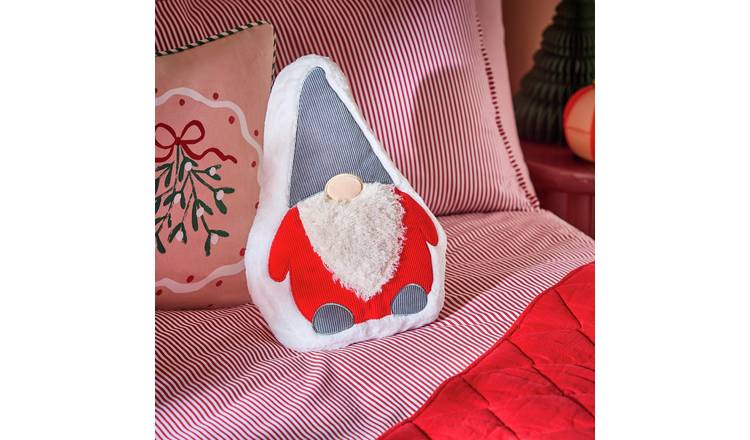 Argos Home Gonk Shaped Cushion Red - 40x28cm
