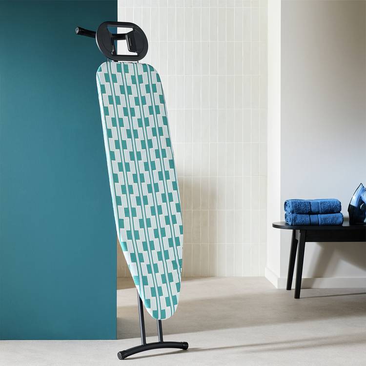 Habitat Geo 124 x 38 cm Ironing Board Cover - Teal 0
