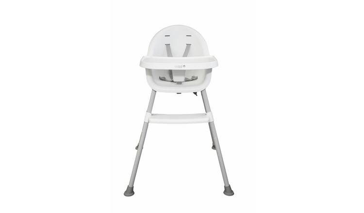 Cuggl Lightweight Plastic Cafe Highchair - White