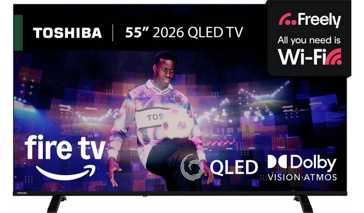 Toshiba 55 Inch 55QF2653DB Smart 4K UHD QLED Freely Fire TV