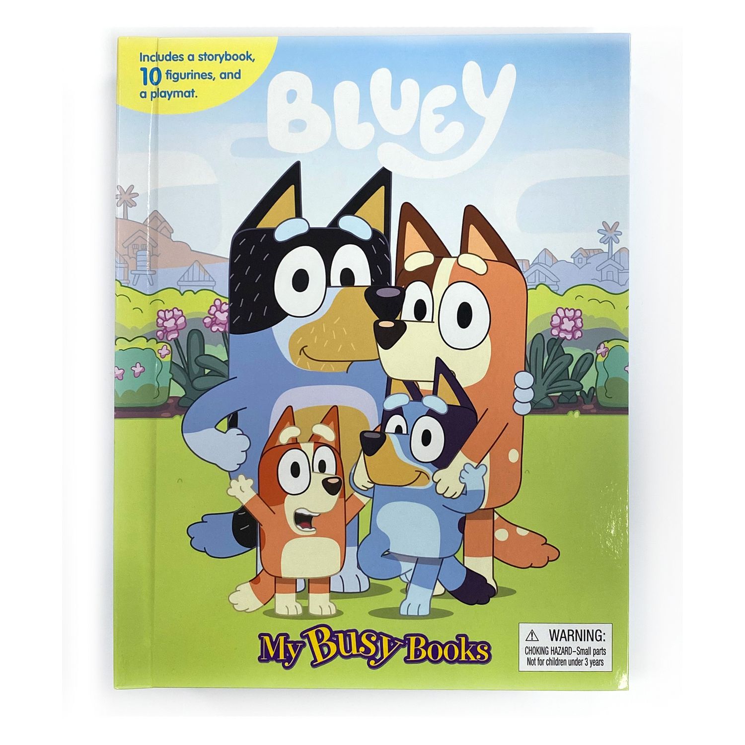 BBC Bluey My Busy Book Kids Activity Book with 10 Figurines and Playmat