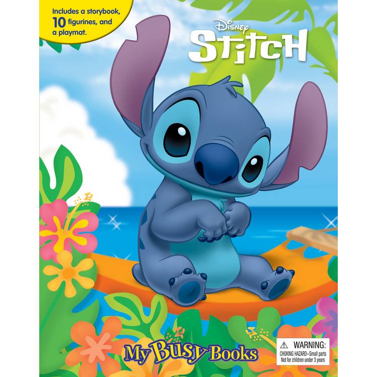 Disney Stitch My Busy Book with 10 Figurines and Playmat