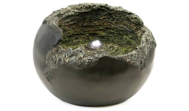Streetwize Solar-Powered Garden Water Feature - Rock Bowl 